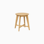 Carrington Round Side Table - Round Lamp Table Oak Tables Sterling Home 2