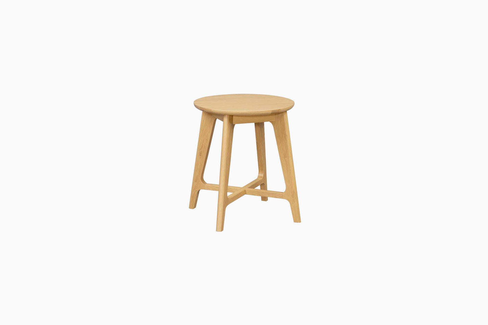 Carrington Round Side Table - Round Lamp Table Oak Tables Sterling Home 2