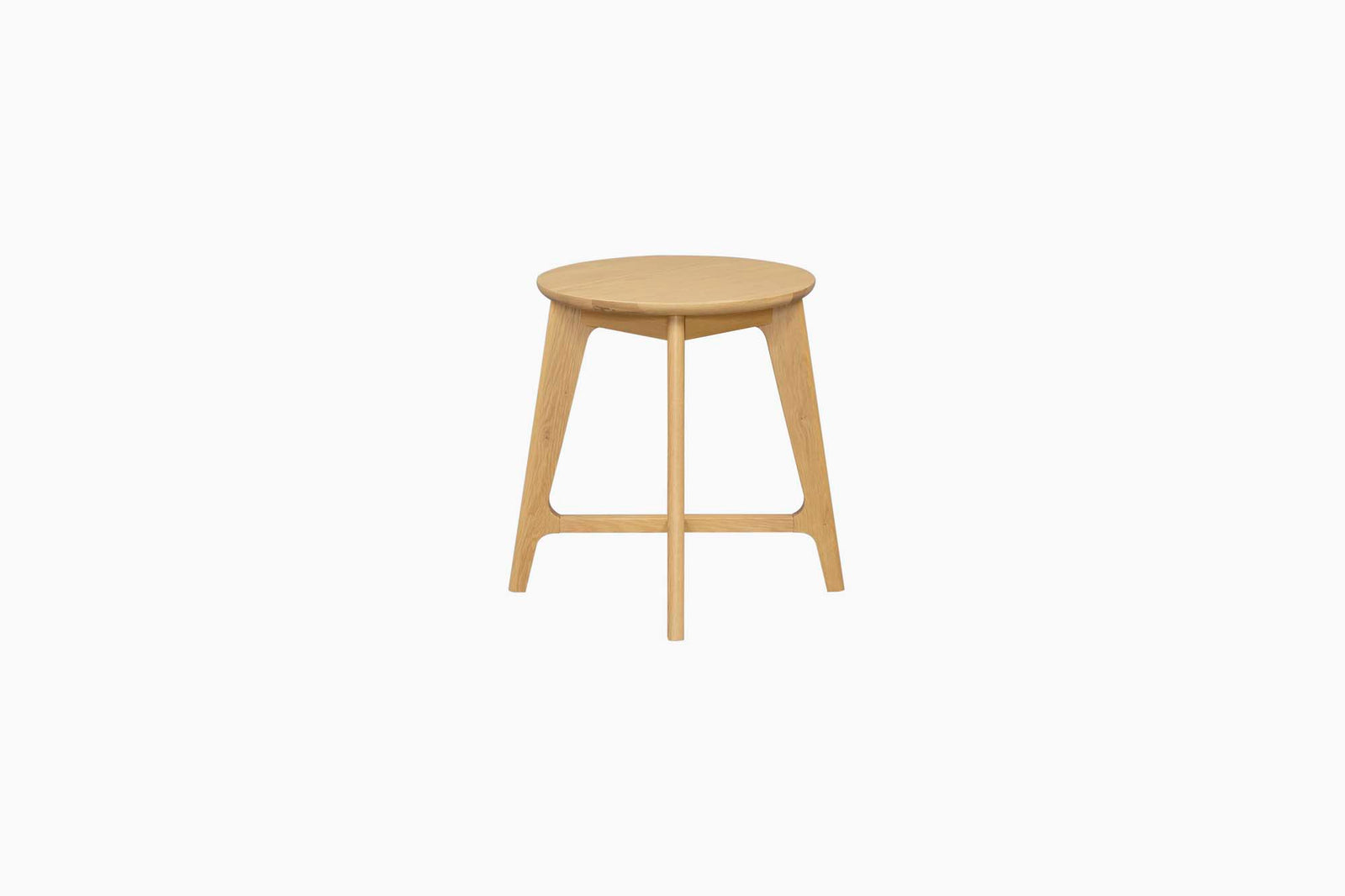 Carrington Round Side Table - Round Lamp Table Oak Tables Sterling Home 4