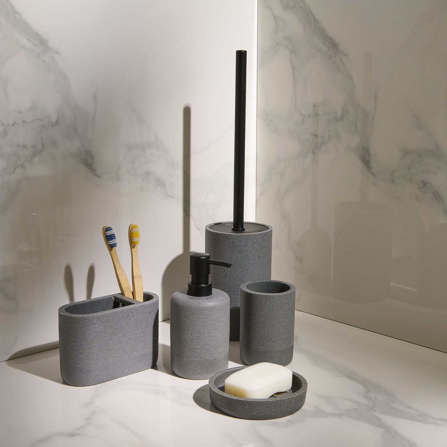Amara Dual Toothbrush Holder - Amara Dual Toothbrush Holder Accessories Sterling Home 5