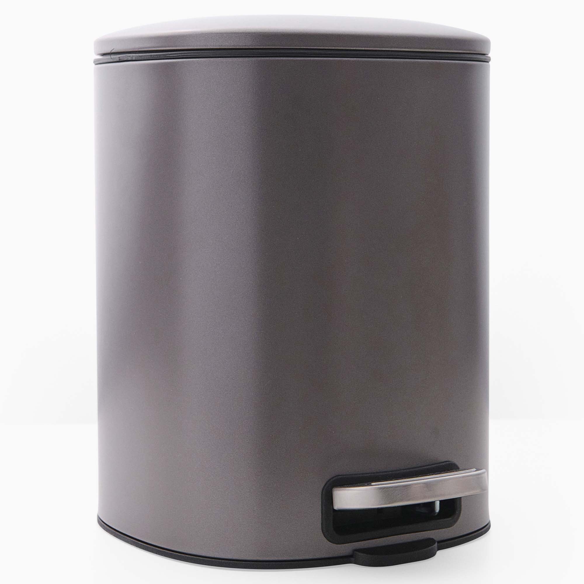Santorini Platinium Pedal Bin - Santorini 5L Pedal Bin Platinum Accessories Sterling Home 2