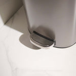 Santorini Platinium Pedal Bin - Santorini 5L Pedal Bin Platinum Accessories Sterling Home 4