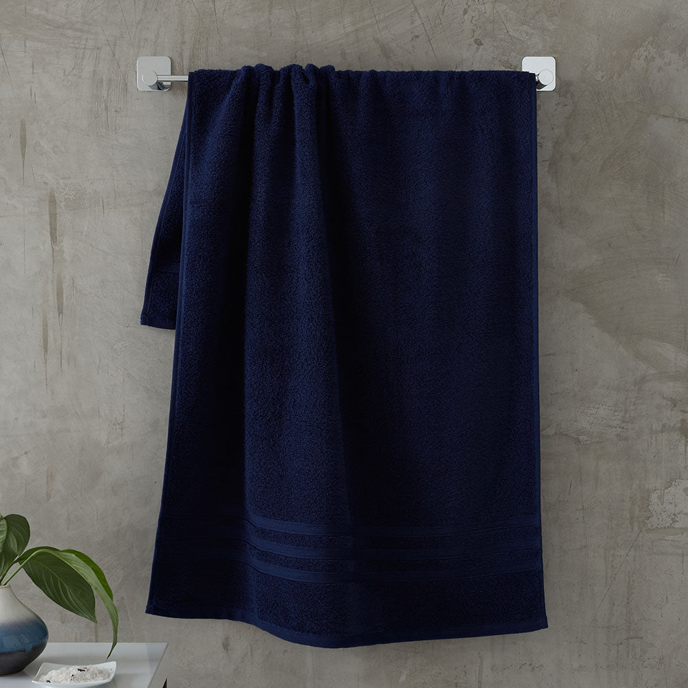 Zero Twist Blue Facecloth Pair - SALE CL Face Cloth Pair Navy Accessories Sterling Home 3