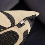 Abstract Chains Black Square Cushion - Abstract Chains Jacquard Cushion Black 40 X 60 Accessories Sterling Home 4