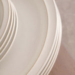 Denby White Set Of 12 Dinnerware Set - Cotton White Tableware Set of 12 Accessories Sterling Home 4