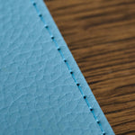 Denby Blue Faux Leather Set of 4 Coasters - DISC Denby Faux Leather Coaster Aqua Set of 4 Accessories Sterling Home 3