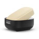 Joseph Joseph Bathroom Black Soap Dish - Slim Compact Soap Dish Matt Black Accessories Sterling Home 4