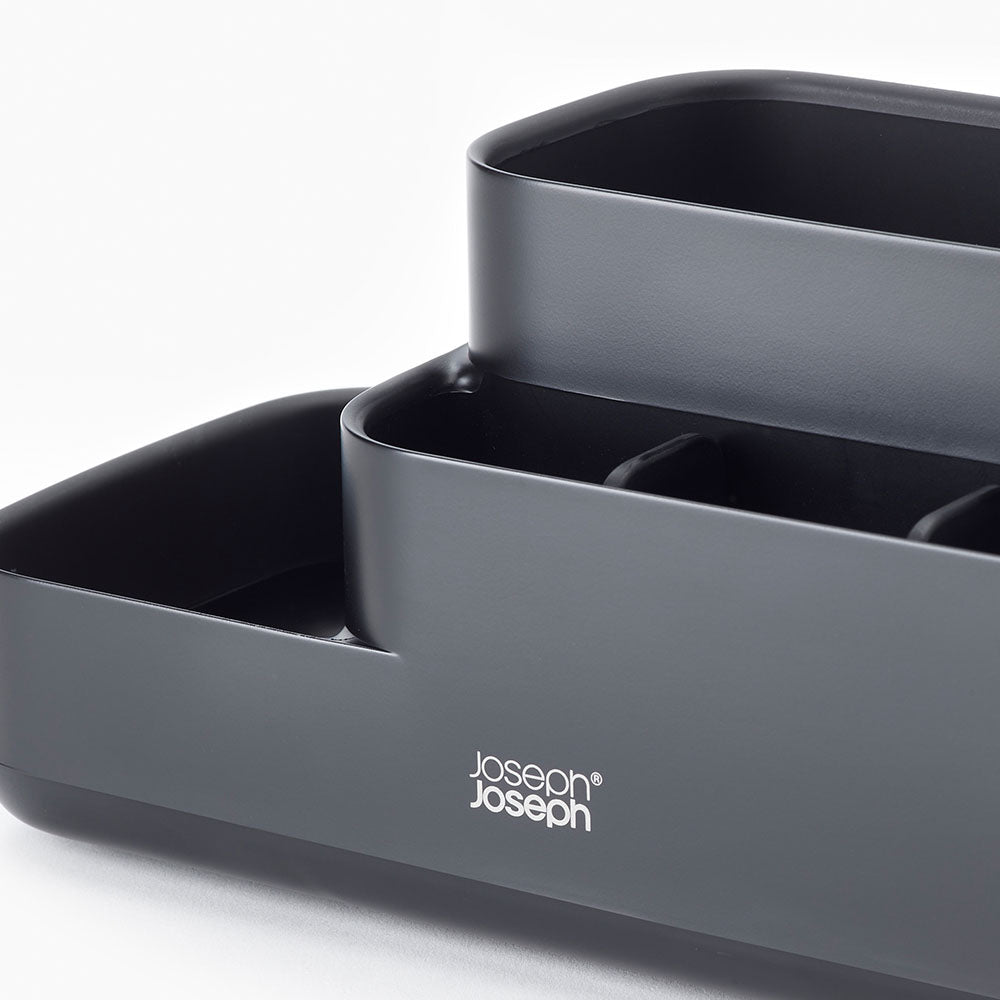 Joseph Joseph Bathroom Black Caddy - EasyStore Bathroom Caddy Matt Black Accessories Sterling Home 3