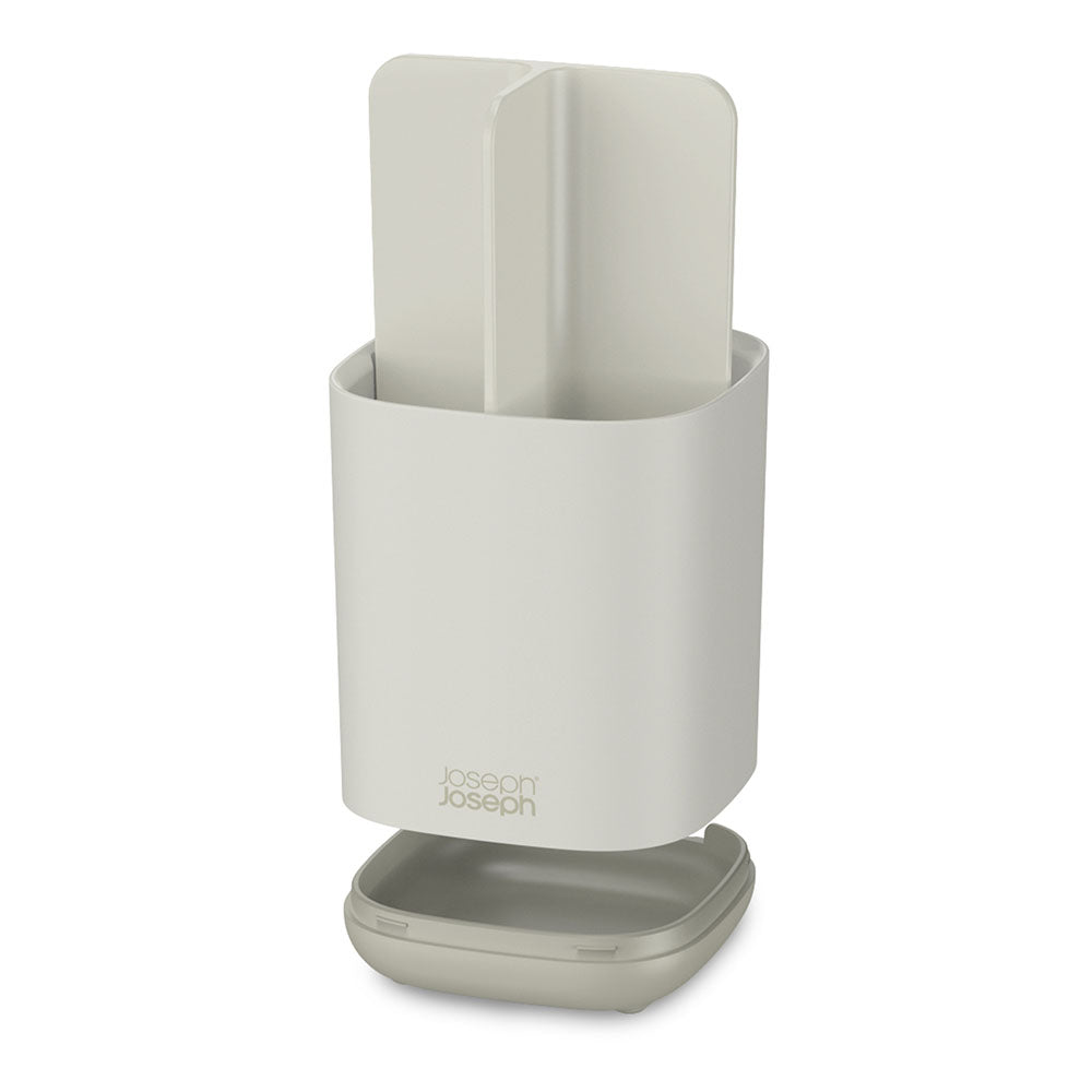 Joseph Joseph Bathroom Cream Toothbrush Caddy - EasyStore Toothbrush Caddy Ecru Accessories Sterling Home 3