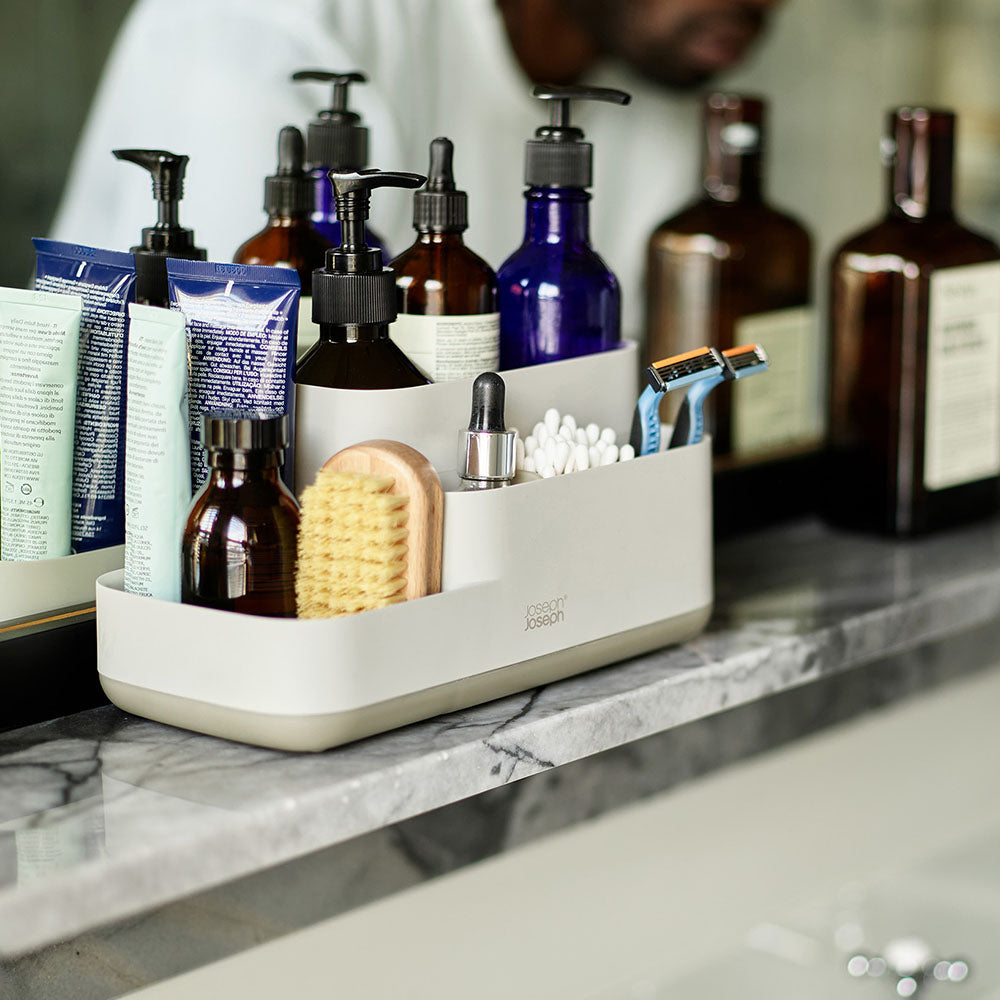 Joseph Joseph Bathroom Cream Bathroom Caddy - EasyStore Bathroom Caddy Ecru Accessories Sterling Home 1