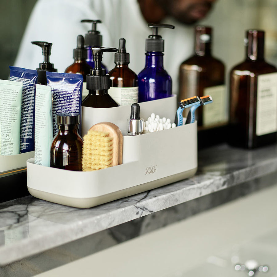 Joseph Joseph Bathroom Cream Bathroom Caddy - EasyStore Bathroom Caddy Ecru Accessories Sterling Home 1
