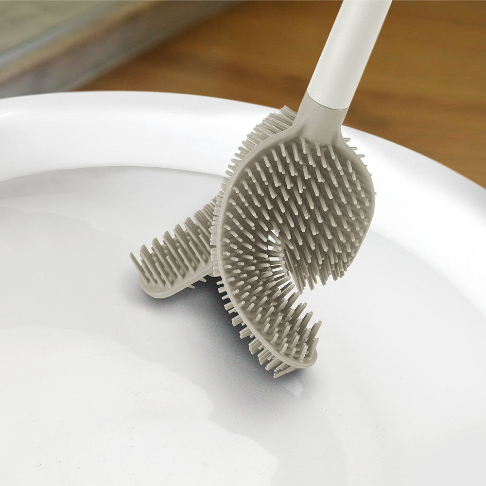 Joseph Joseph Bathroom Cream Toilet Brush - Flex 360 Toilet Brush Ecru Accessories Sterling Home 4