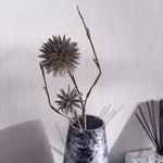 Grey Allium Double Artificial Flower - 79cm Allium Foam Double Stem Flower Grey Accessories Sterling Home 1