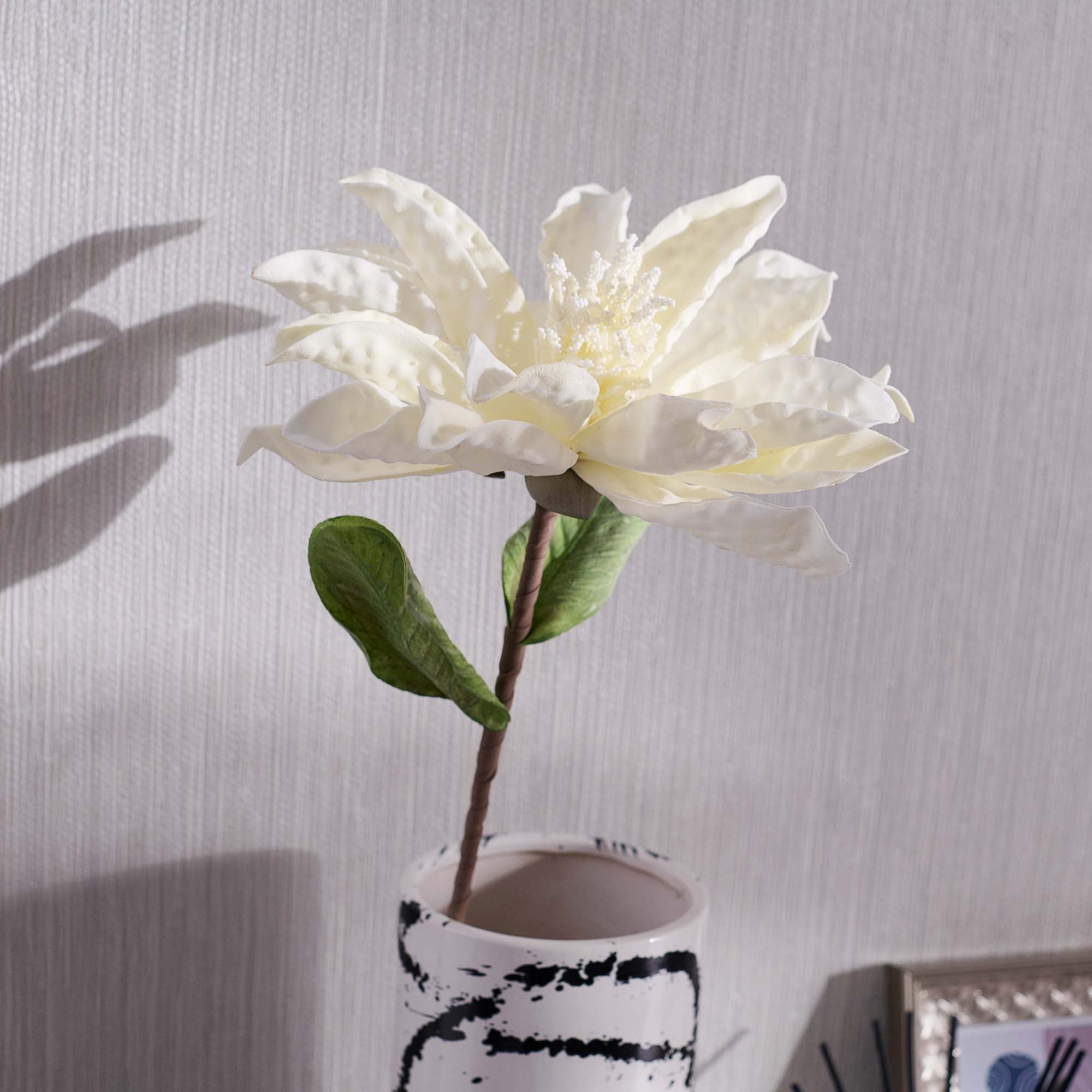 White Foam Artificial Flower - 86cm Foam Flower Cream Accessories Sterling Home 1
