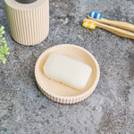Berkeley Beigue Soap Dish - Berkeley Soap Dish Almond Accessories Sterling Home 1