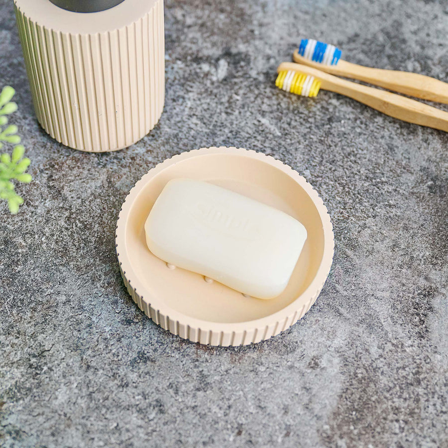 Berkeley Beigue Soap Dish - Berkeley Soap Dish Almond Accessories Sterling Home 1