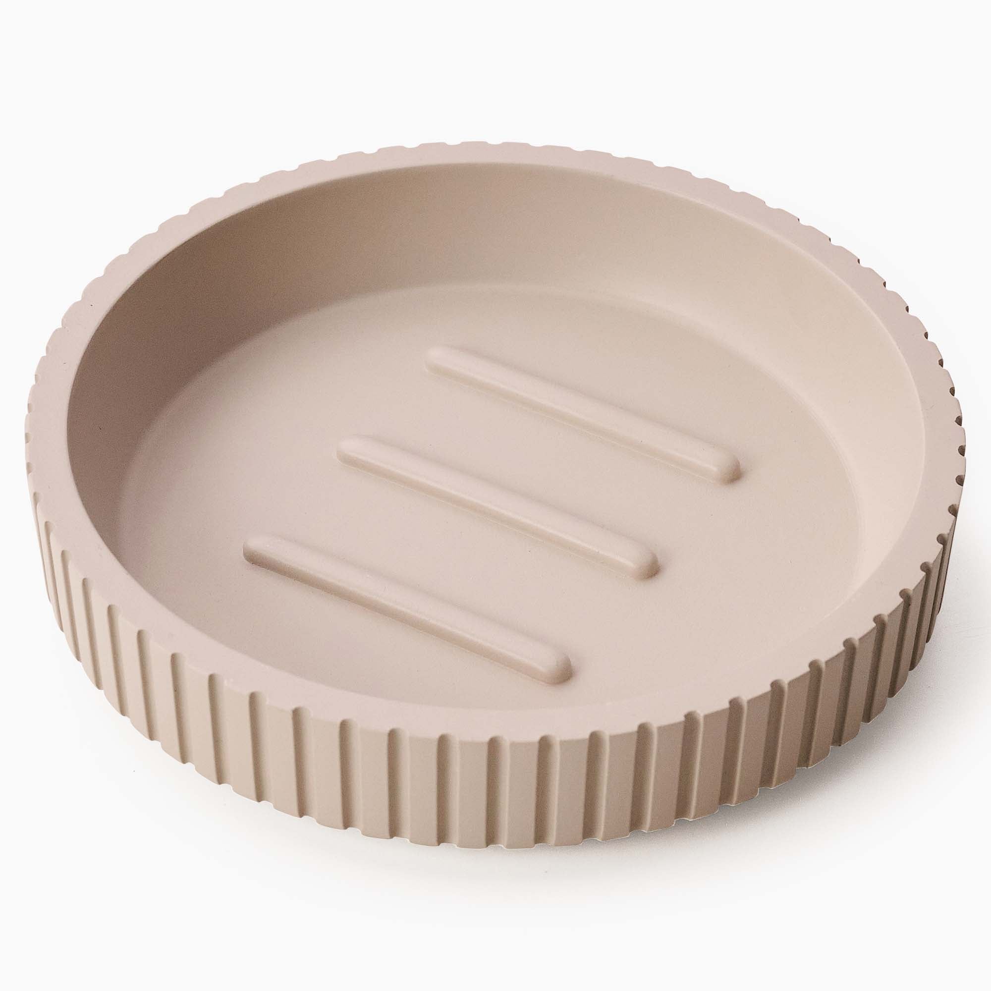 Berkeley Beigue Soap Dish - Berkeley Soap Dish Almond Accessories Sterling Home 2