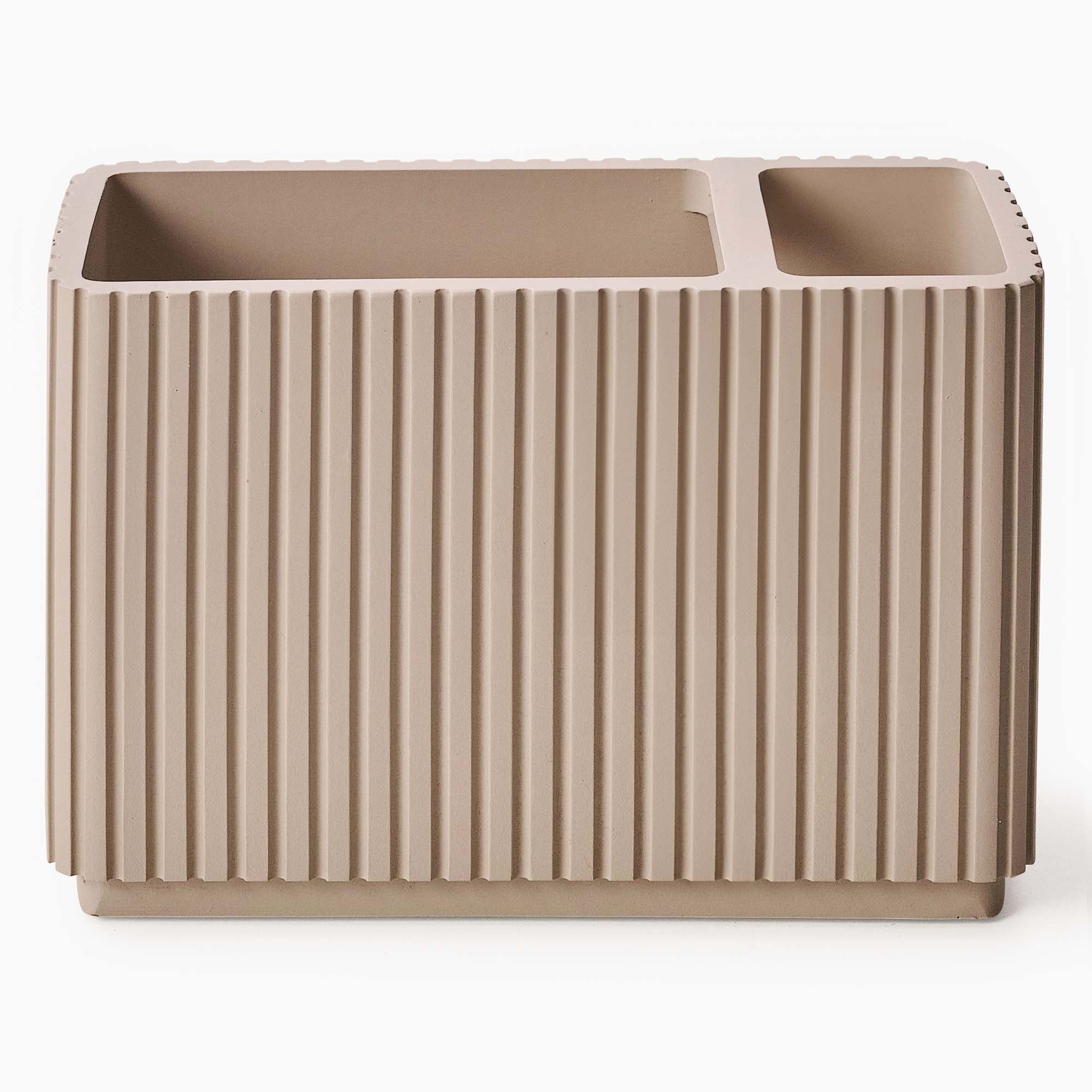 Berkeley Beigue Toothbrush Tidy - Berkeley Toothbrush Tidy Almond Accessories Sterling Home 2