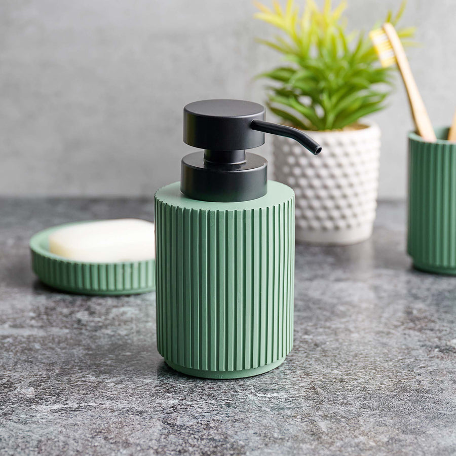 Berkeley Green Soap Dispenser - DISC Berkeley Soap Dispenser Green Accessories Sterling Home 1