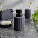 Berkeley Grey Soap Dispenser - Berkeley Soap Dispenser Grey Accessories Sterling Home 1