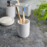 Berkeley White Toothbrush Holder