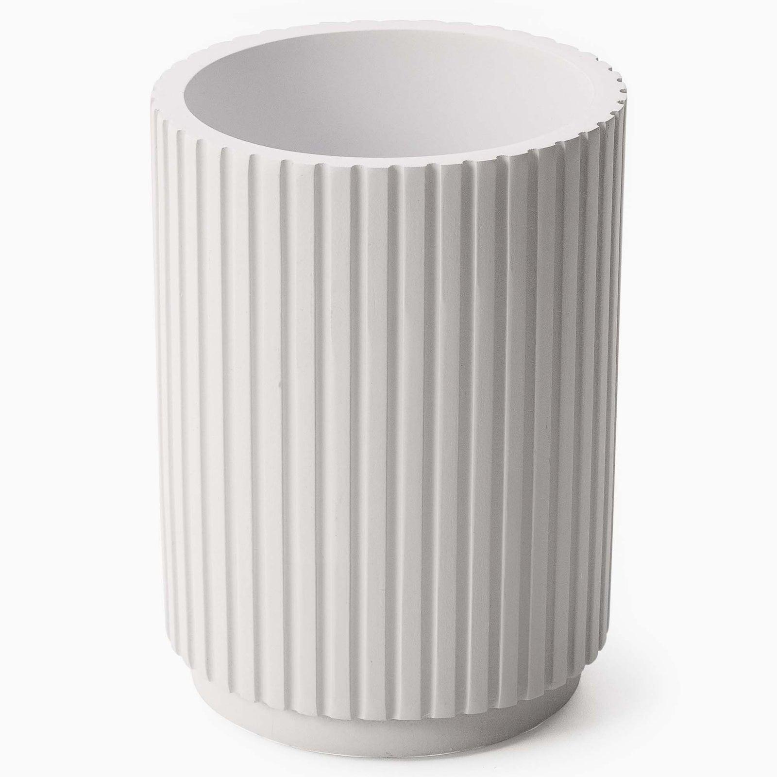 Berkeley White Toothbrush Holder - Berkeley Tumbler White Accessories Sterling Home 2