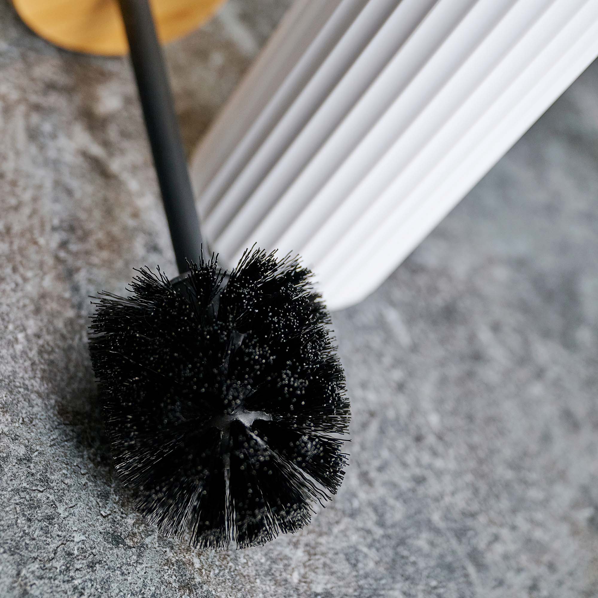 Berkeley White Toilet Brush - Berkeley Toilet Brush White Accessories Sterling Home 3