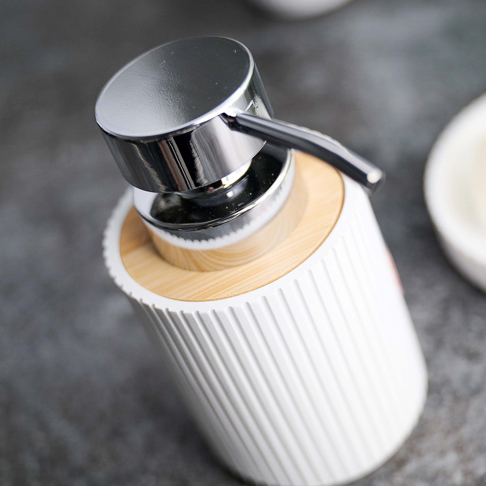 Berkeley White Soap Dispenser - Berkeley Soap Dispenser White Accessories Sterling Home 4