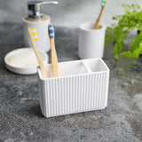 Berkeley White Toothbrush Tidy