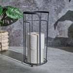 Dante Black Toilet Paper Holder - Dante Spare Holder Black Accessories Sterling Home 1