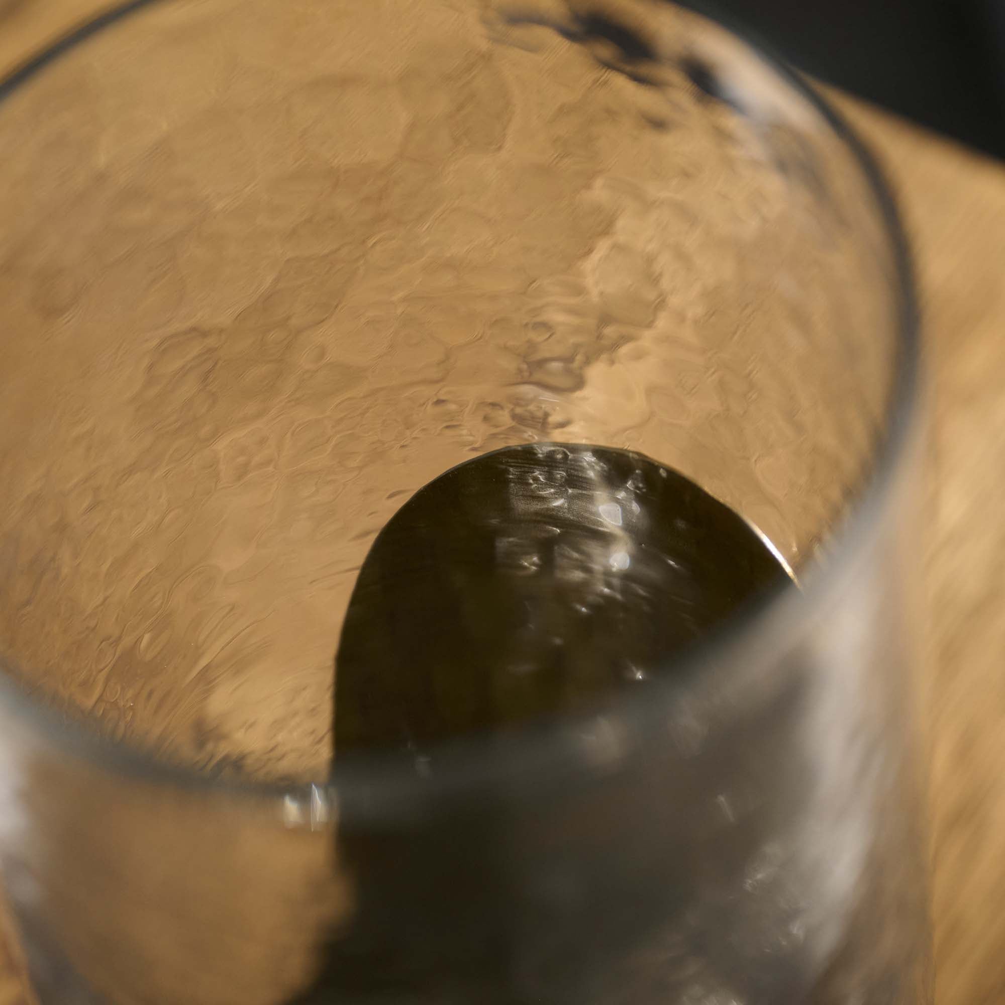 Glass Candle Holder With Gold Hammered Detail - DISC Gold & Glass Candle Holder Accessories Sterling Home 3