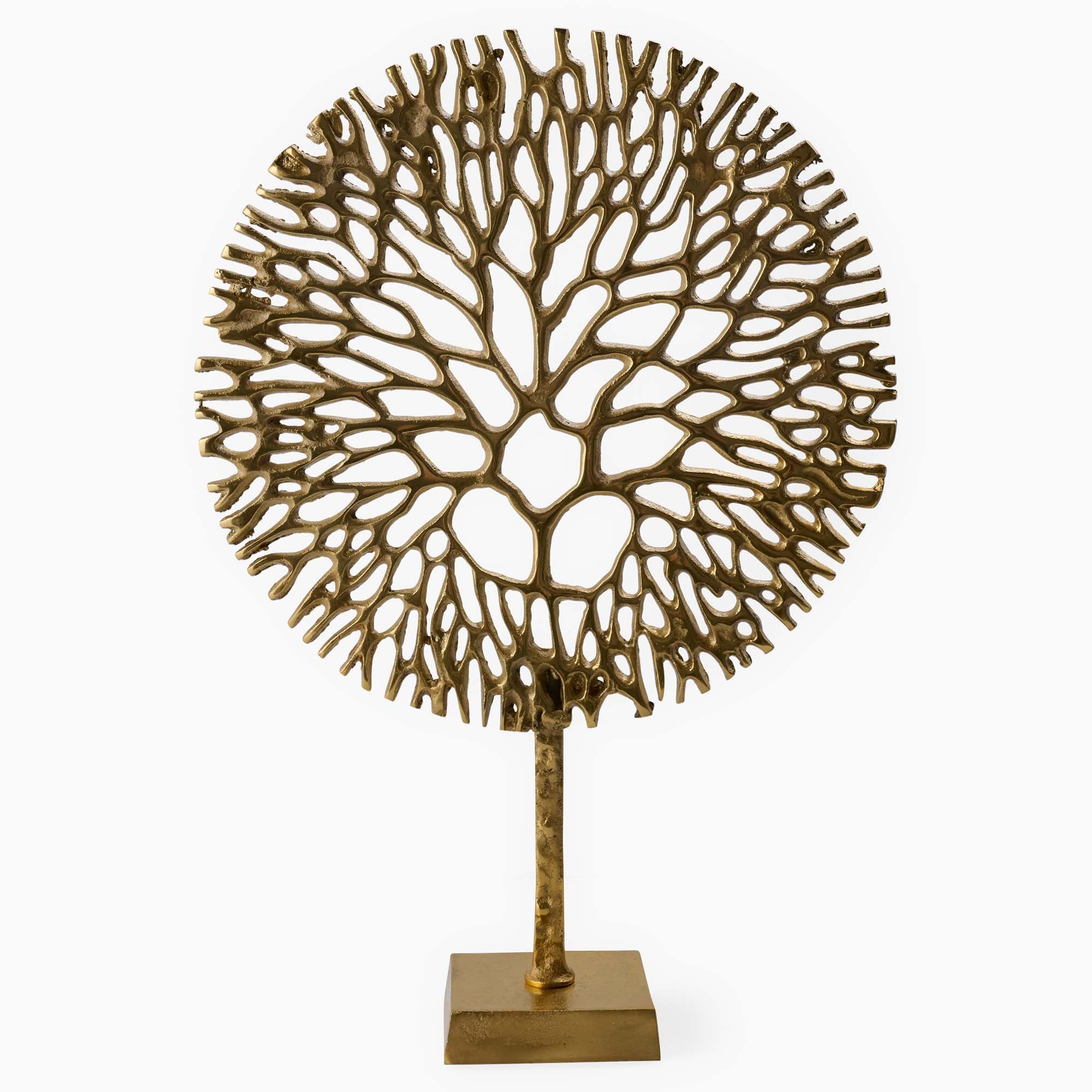 Gold Coral Sculpture - Gold Coral Sculpture Accessories Sterling Home 2