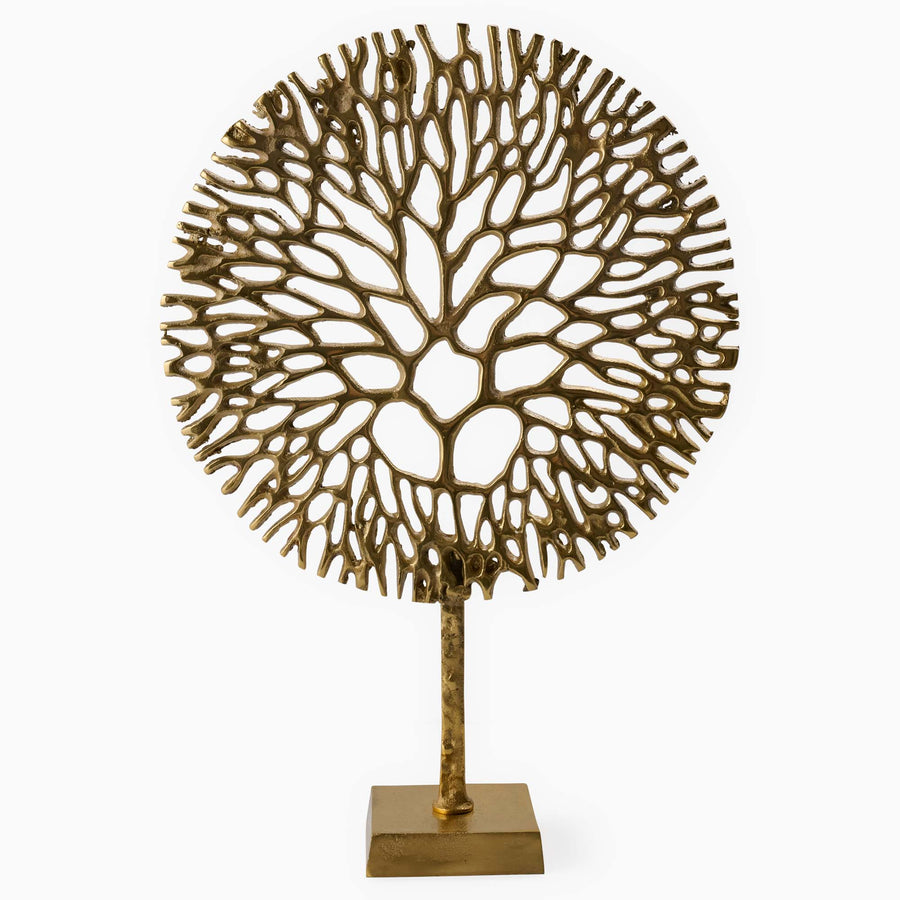 Gold Coral Sculpture - Gold Coral Sculpture Accessories Sterling Home 2