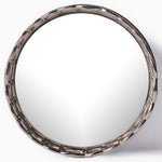 Mirrored Round Silver Tray - DISC Mirror Candle Plate Alum Rings Accessories Sterling Home 2