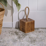 Mango Wood Doorstop - Mango Wood Doorstop 13CM Natural Accessories Sterling Home 1