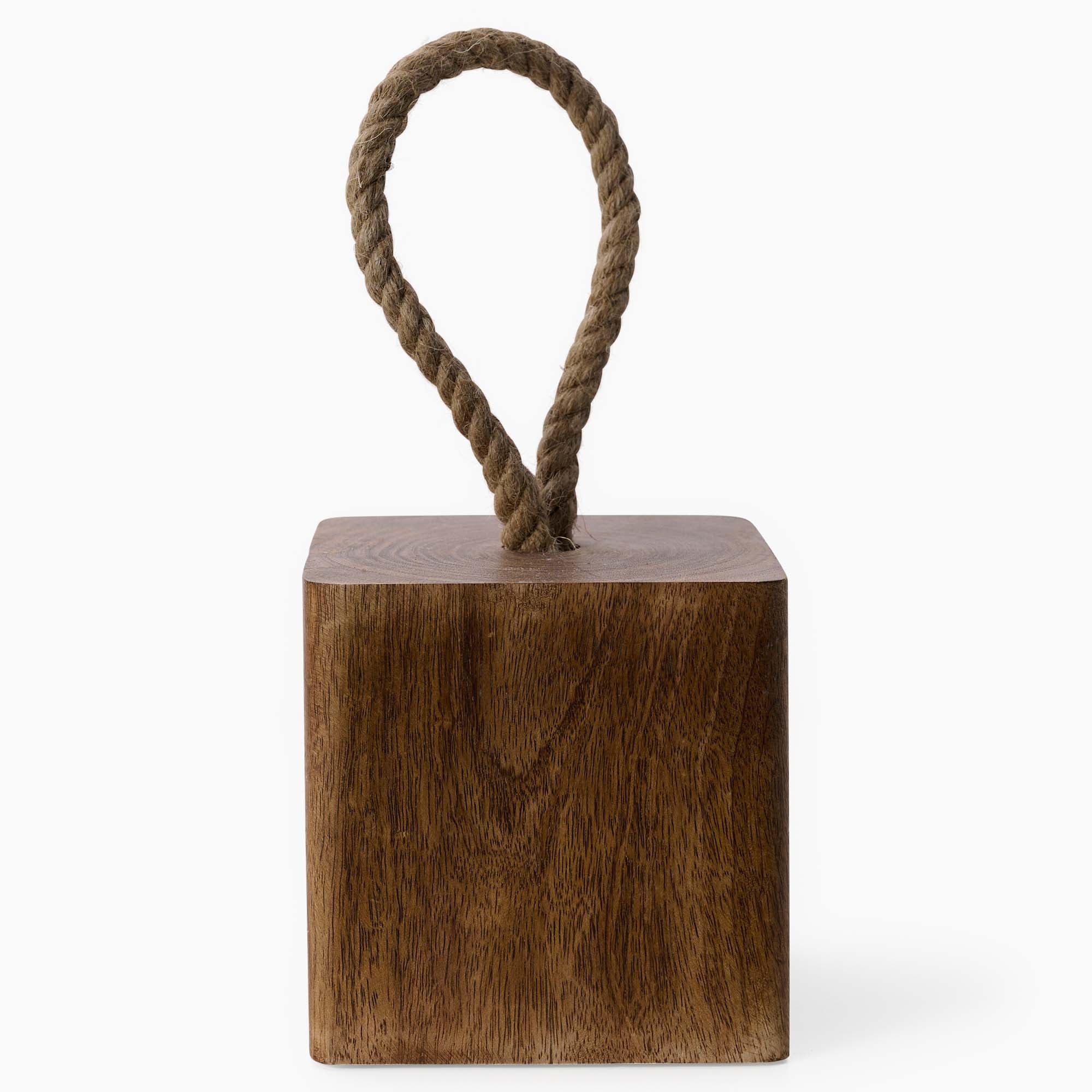Mango Wood Doorstop - Mango Wood Doorstop 13CM Natural Accessories Sterling Home 2