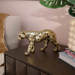 Leopard Ornament Gold - Leopard Ornament 27.5Cm Gold Accessories Sterling Home 1