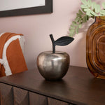Metallic Apple Decoration Silver - DISC Metallic Apple Decoration 17.5CM Silver Accessories Sterling Home 1