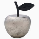 Metallic Apple Decoration Silver - DISC Metallic Apple Decoration 17.5CM Silver Accessories Sterling Home 2