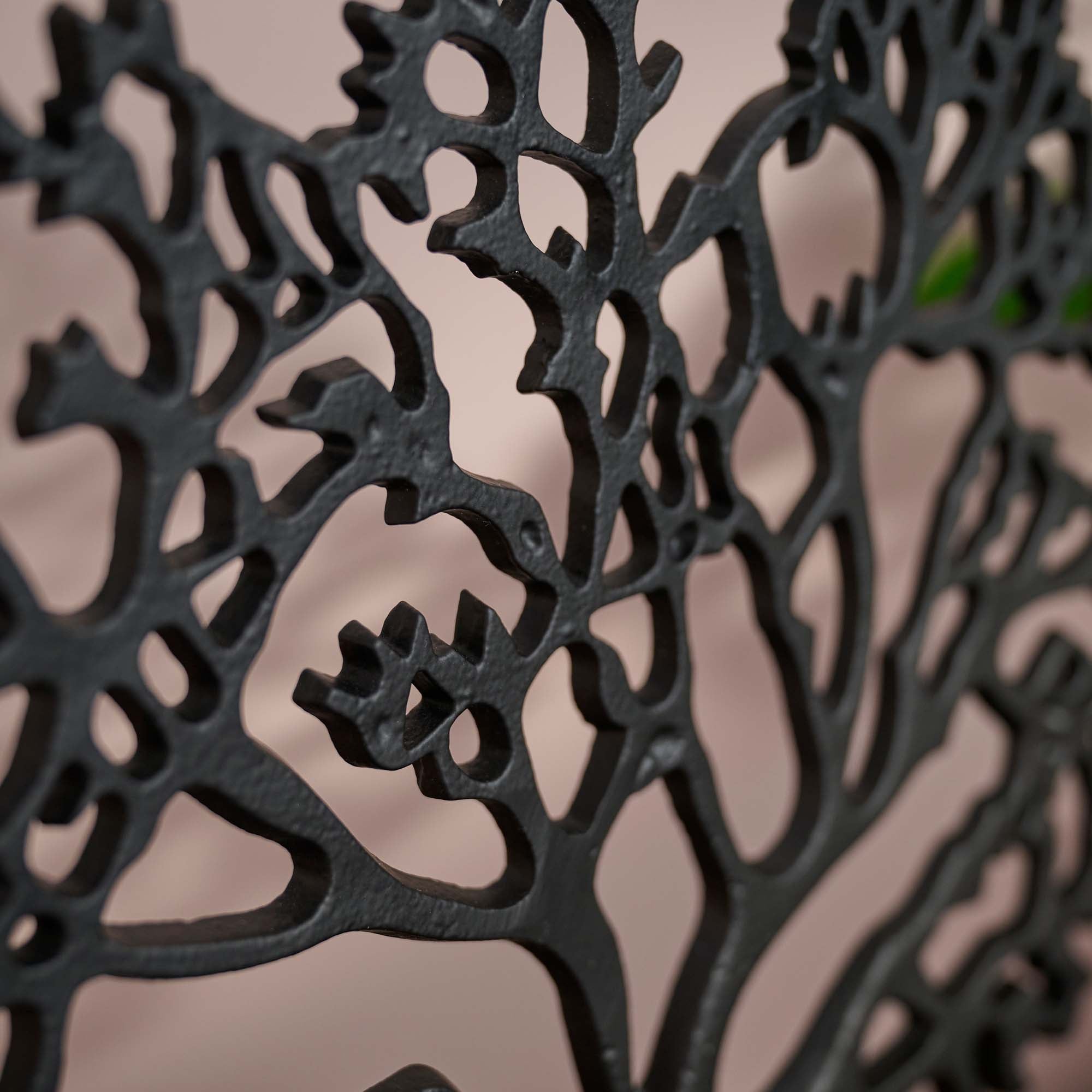 Tree On Wooden Base Black - Tree On Wooden Base 42Cm Black Accessories Sterling Home 3