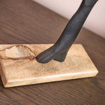 Tree On Wooden Base Black - Tree On Wooden Base 42Cm Black Accessories Sterling Home 4