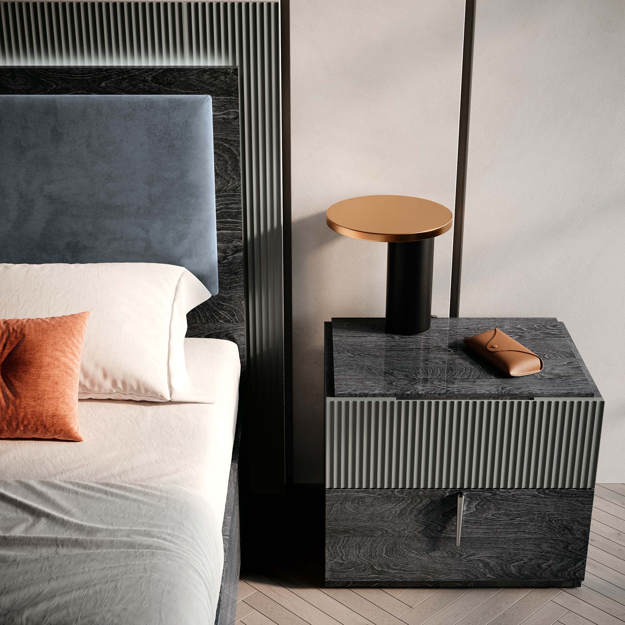 Onyx Bedside - Bedside Table Storage Sterling Home 3