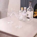 Eternity Crystal Set of 2 Martini Glasses - Eternity Crystal - Martini glass S/2 Accessories Sterling Home 1