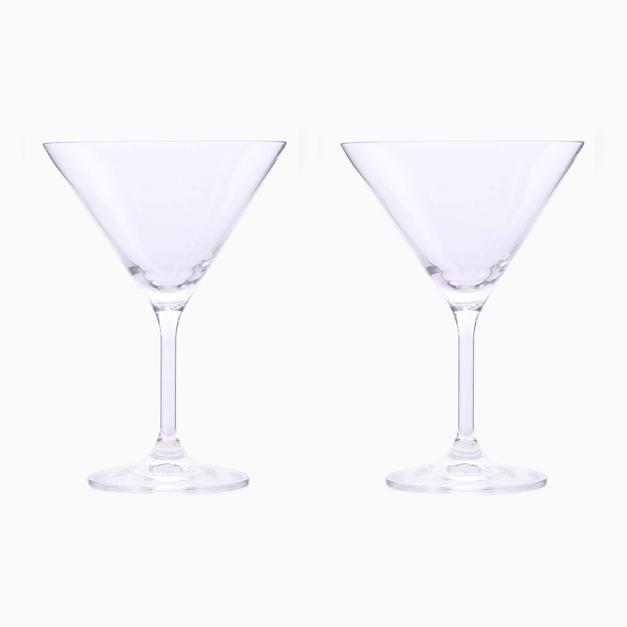 Eternity Crystal Set of 2 Martini Glasses - Eternity Crystal - Martini glass S/2 Accessories Sterling Home 2