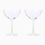 Eternity Crystal Set of 2 Coupe Glasses - Eternity Crystal - Crystal Coupe glass S/2 Accessories Sterling Home 2