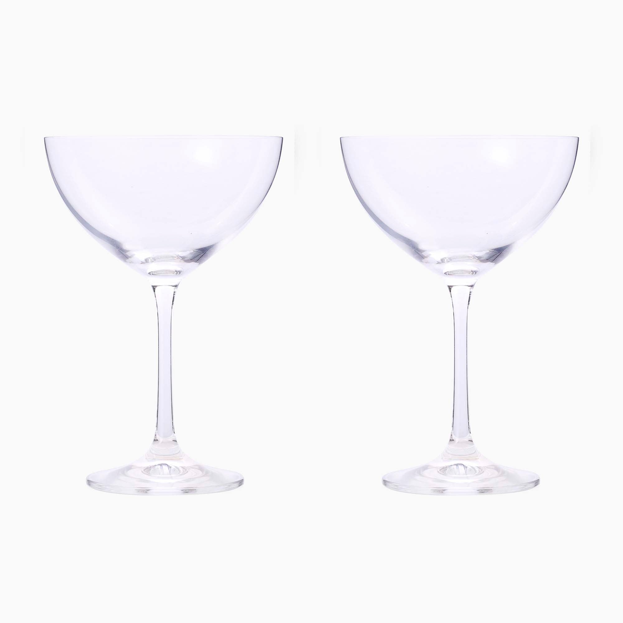 Eternity Crystal Set of 2 Coupe Glasses - Eternity Crystal - Crystal Coupe glass S/2 Accessories Sterling Home 2