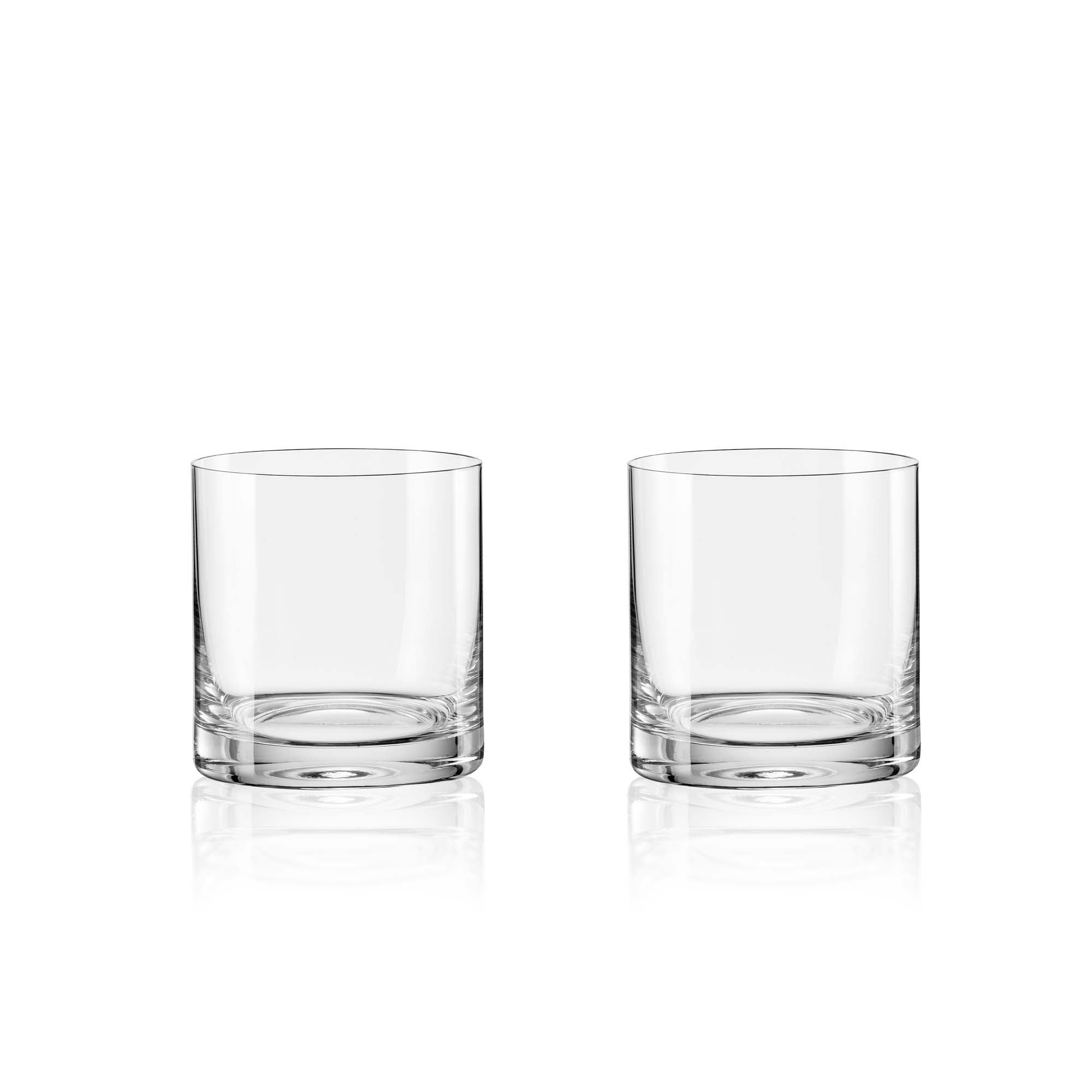 Eternity Crystal Set of 2 Whiskey Glasses - Eternity Crystal - Whiskey glass S/2 Accessories Sterling Home 1