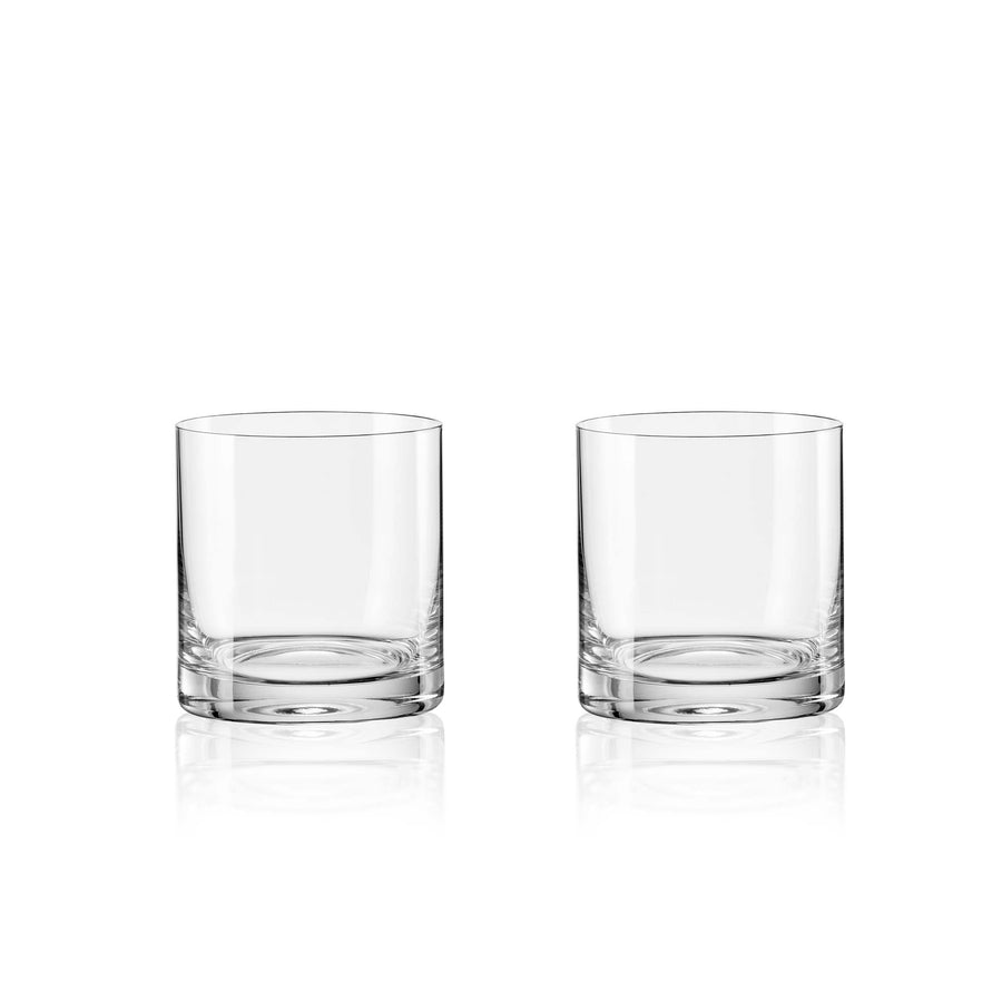 Eternity Crystal Set of 2 Whiskey Glasses - Eternity Crystal - Whiskey glass S/2 Accessories Sterling Home 1