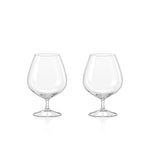 Eternity Crystal Set of 2 Brandy Glasses - Eternity Crystal - Brandy glass S/2 Accessories Sterling Home 1