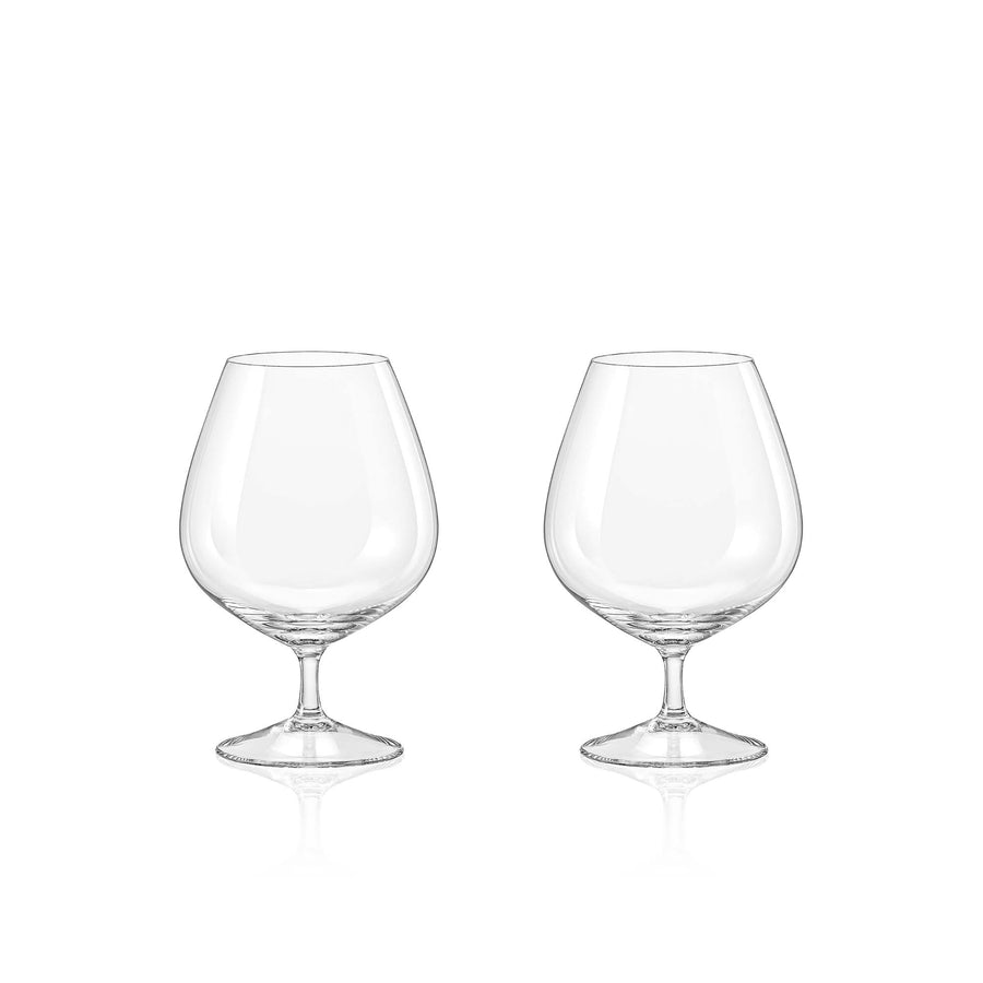 Eternity Crystal Set of 2 Brandy Glasses - Eternity Crystal - Brandy glass S/2 Accessories Sterling Home 1